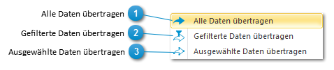 Unter-Menü: Daten übertragen 