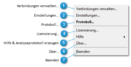 Kontextmenü GISconnector Icon